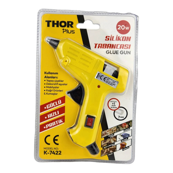 THOR K-7422 Silikon Tabancası 20 Watt-72 Pratik ve Dayanıklı THOR K-7422 Silikon Tabancası 20 Watt-72 Pratik ve Dayanıklı