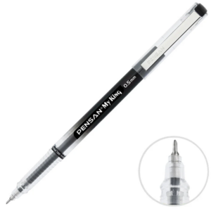 PENSAN Jel Kalem Metal Klips Siyah 0,5 Uçlu Kalem 6405 MY-KING