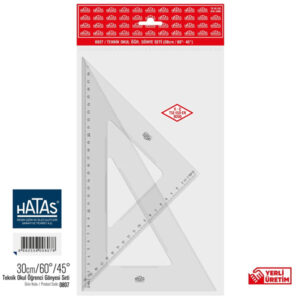 TEKNİK OKUL Öğrenci Gönye Seti 30 cm 60°-45°