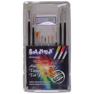 SAMUR Fırça Seti 10 Lu - Kaliteli ve Dayanıklı Fırçalar